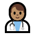 👨🏽‍⚕️ man health worker: medium skin tone display on Windows